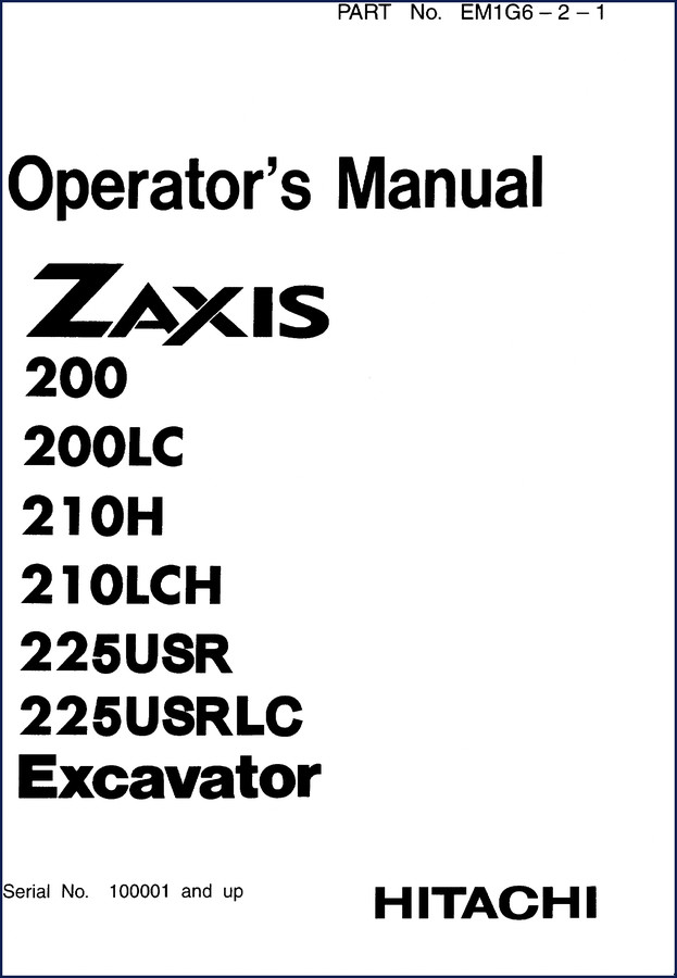 Fiat Hitachi ZX200 Series Parts Catalog cover - 290-page OEM document for ZX200, ZX200LC, ZX200-E, ZX200LC-E, ZX210