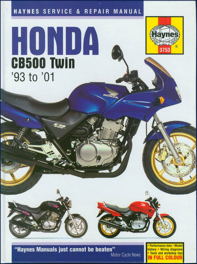 2004 Honda CB500 CB500S Service Manual cover – factory OEM repair guide