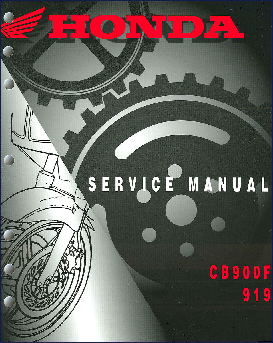 Honda CB919 Hornet service manual cover – 2002-2003 factory repair documentation