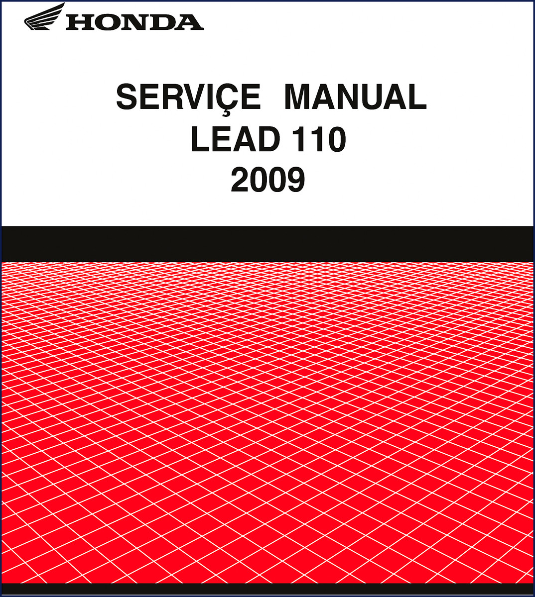 Honda LEAD 110 2009 Service Manual cover – OEM factory repair guide