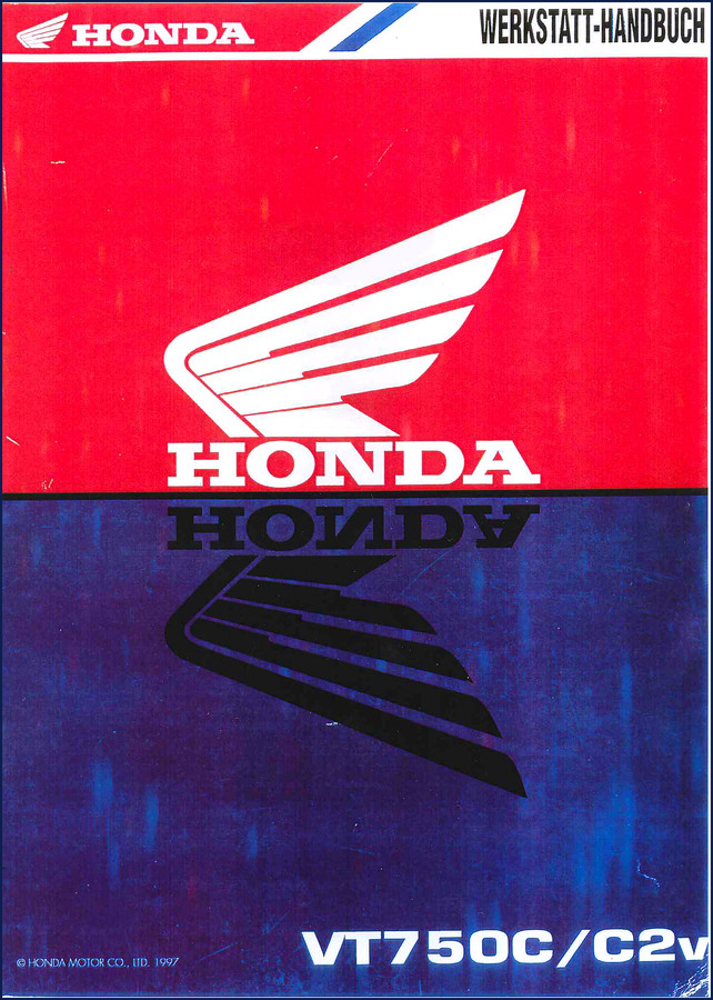 Honda VT750C C2V 1997 Workshop Manual cover page