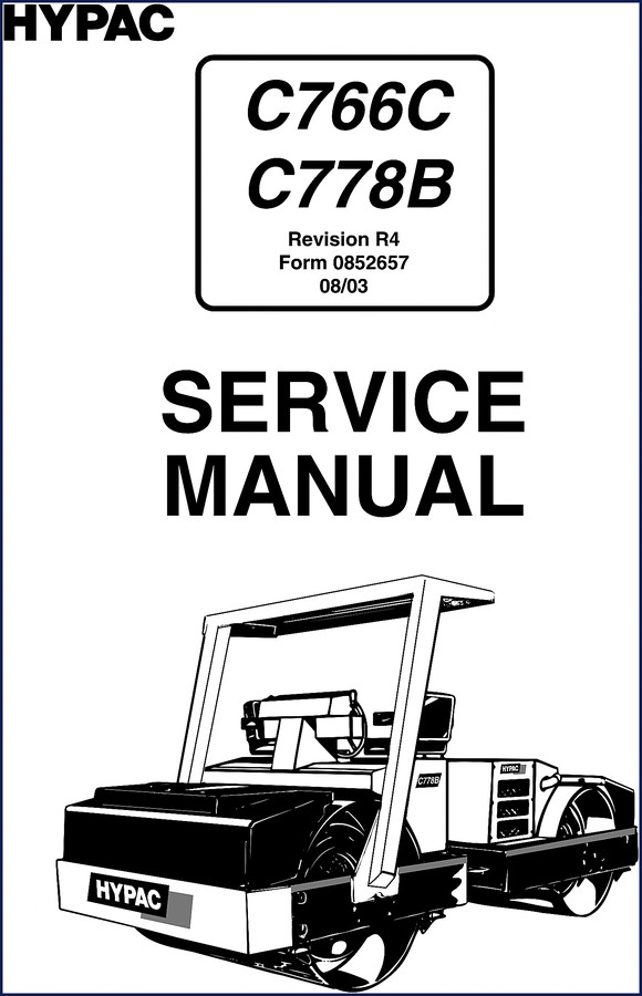 Hypac C766C C778B Operating Manual cover 2003 revision R4