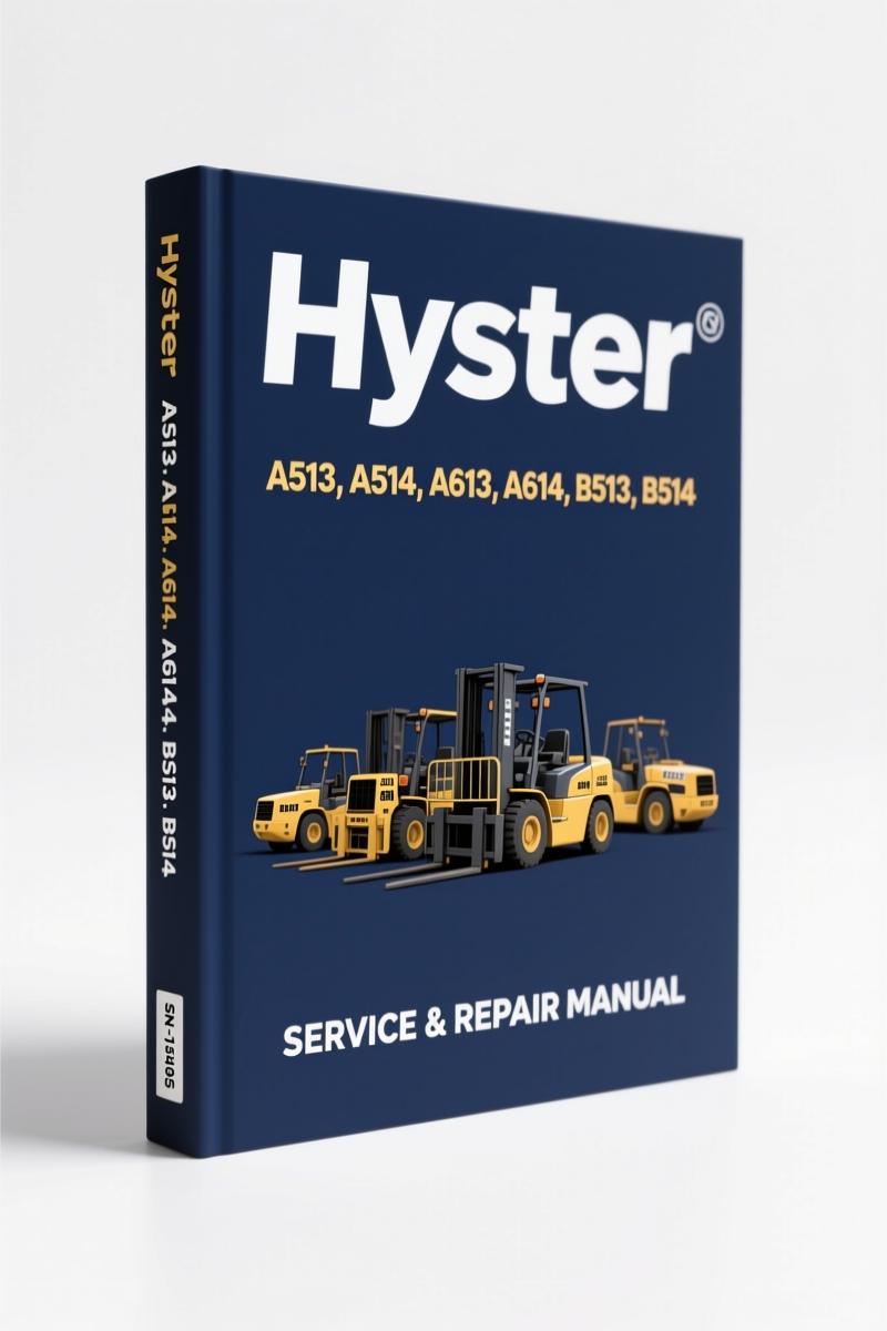 Hyster A513 A514 A613 A614 A702 2014 Service Manual cover showing mast repair content