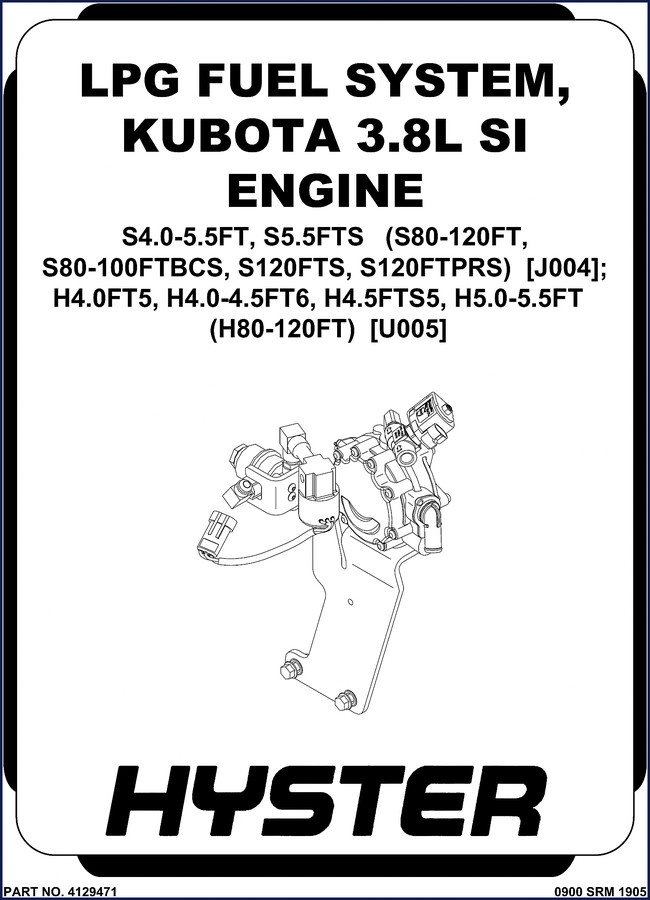 Hyster S4.0FT S5.5FT H4.0FT H5.5FT service repair manual cover page