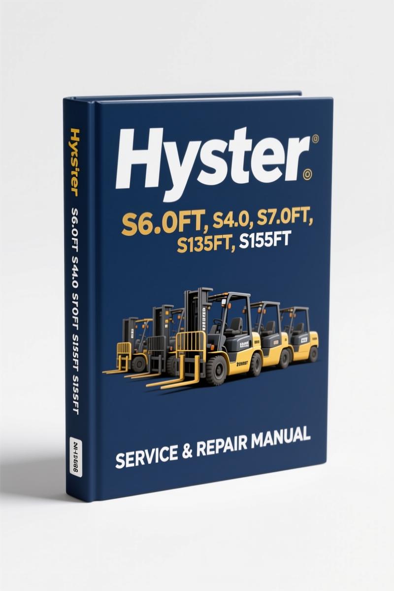 Cover of Hyster S6.0FT S7.0FT S135FT S155FT 2013 Repair Manual – OEM factory document 90 pages
