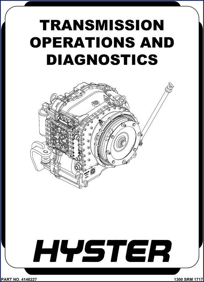 Hyster WG211 2017 Operators Manual cover showing transmission diagnostics section