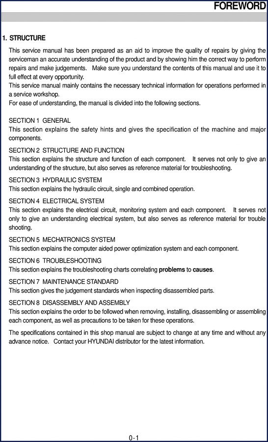 Hyundai R160LC Workshop Manual cover – 459-page factory service document for excavator repair