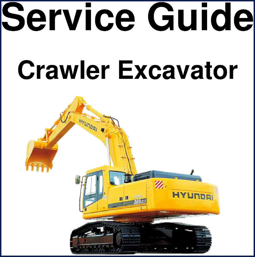 Hyundai Robex 250LC-7 Service Manual cover - factory repair document for crawler excavator