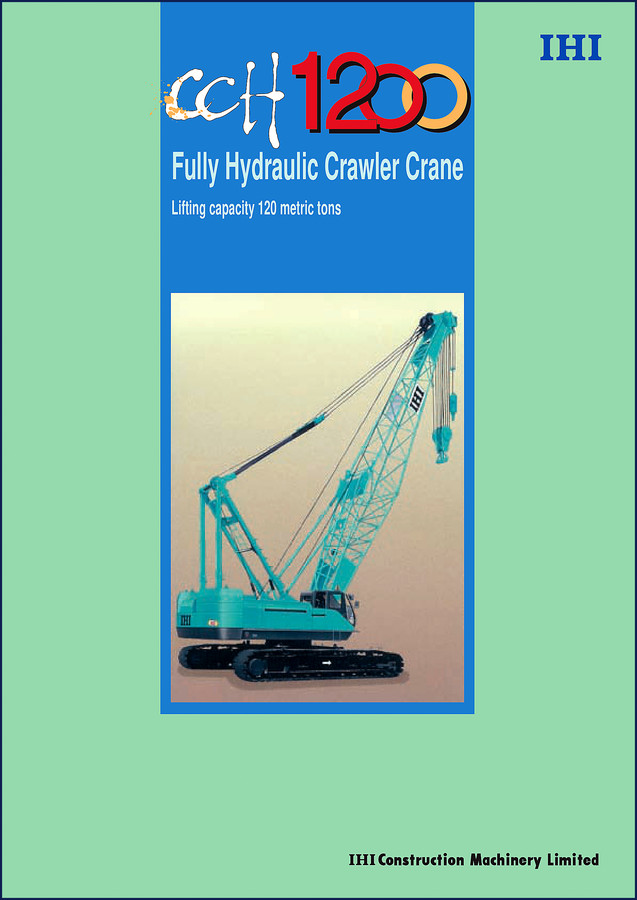 Ihimer CCH1200 fully hydraulic crawler crane technical manual cover - 16 pages