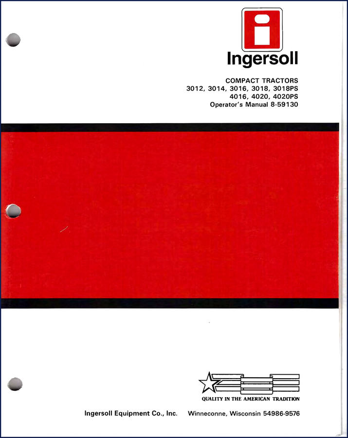 Ingersoll Rand 3012 Operators Manual cover - 41 pages