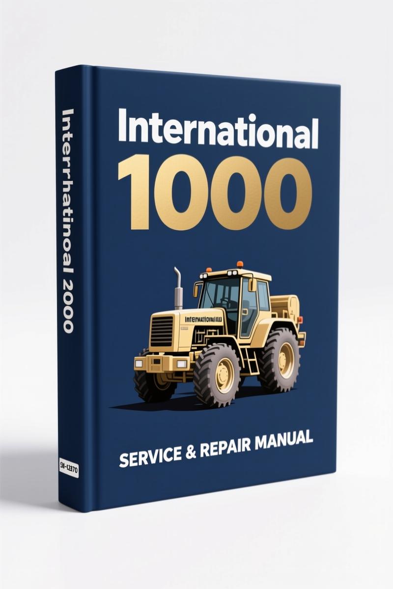 International 1000-3000 1992 Electrical Circuit Diagram Manual Cover