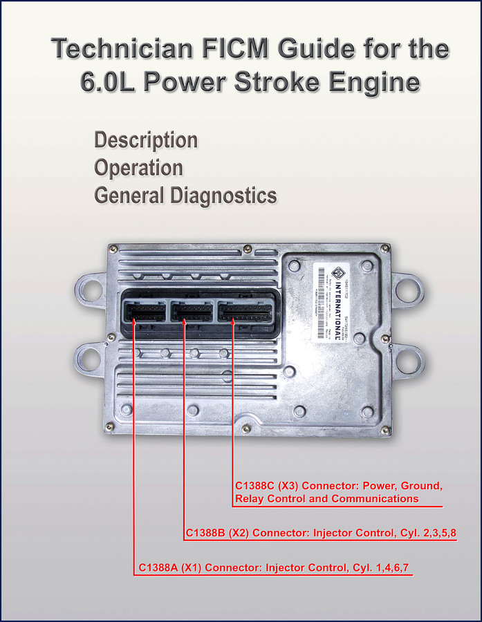 6.0L Power Stroke FICM technical manual cover - 1845117C2 printing