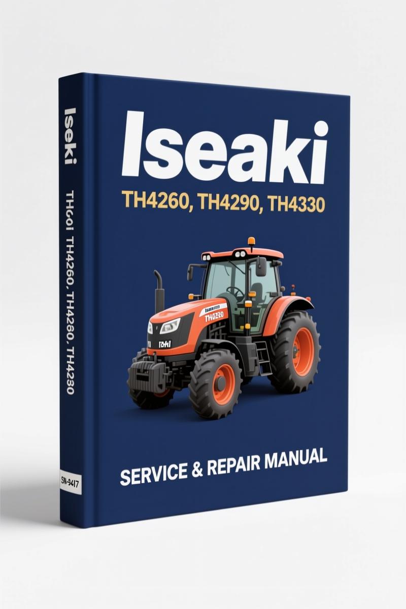 Iseki TH4260 TH4290 TH4330 2014 Parts Catalog factory OEM manual cover