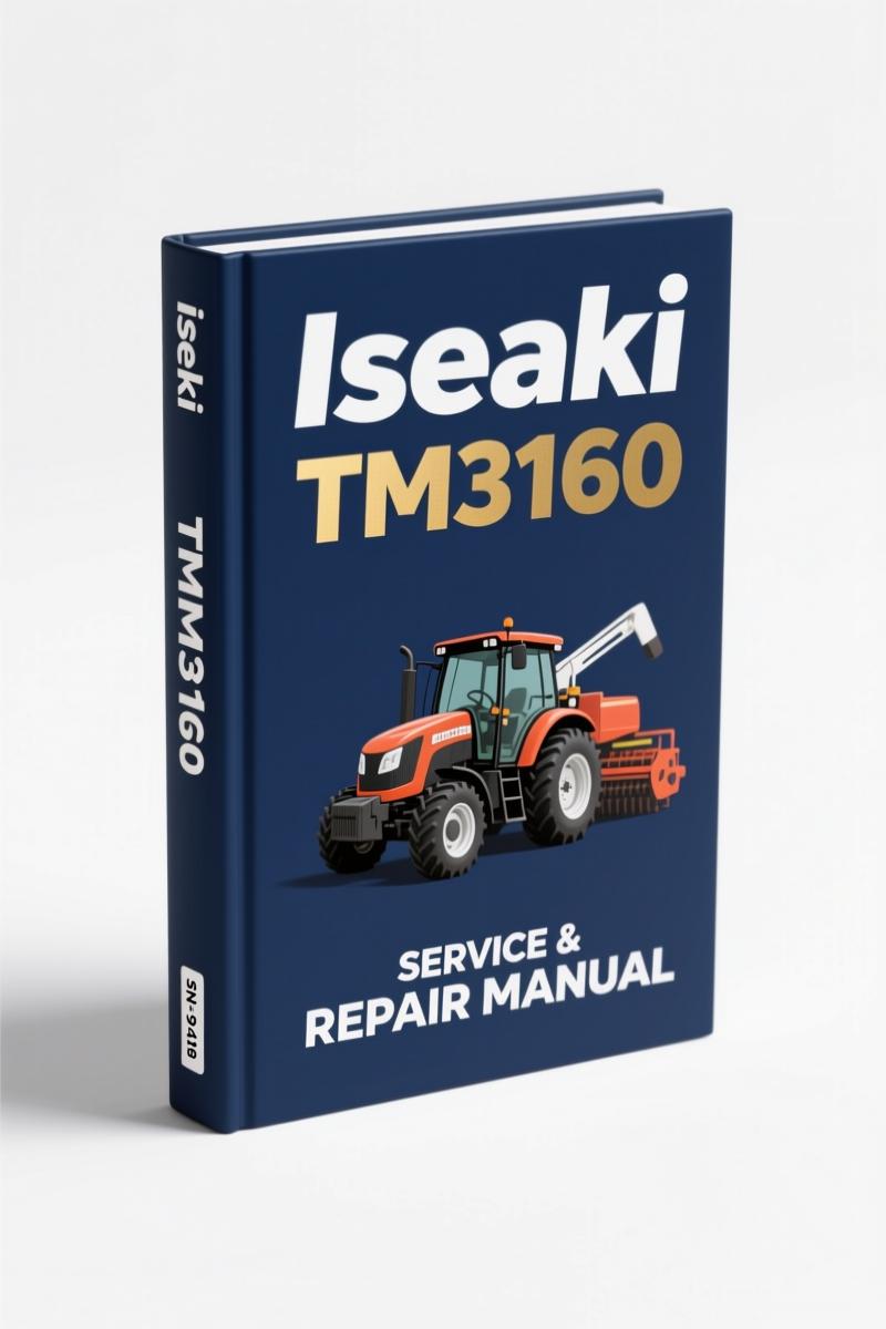 Iseki TM3160 TM3160F-ME4 RE4 Parts Catalog 2004 cover page