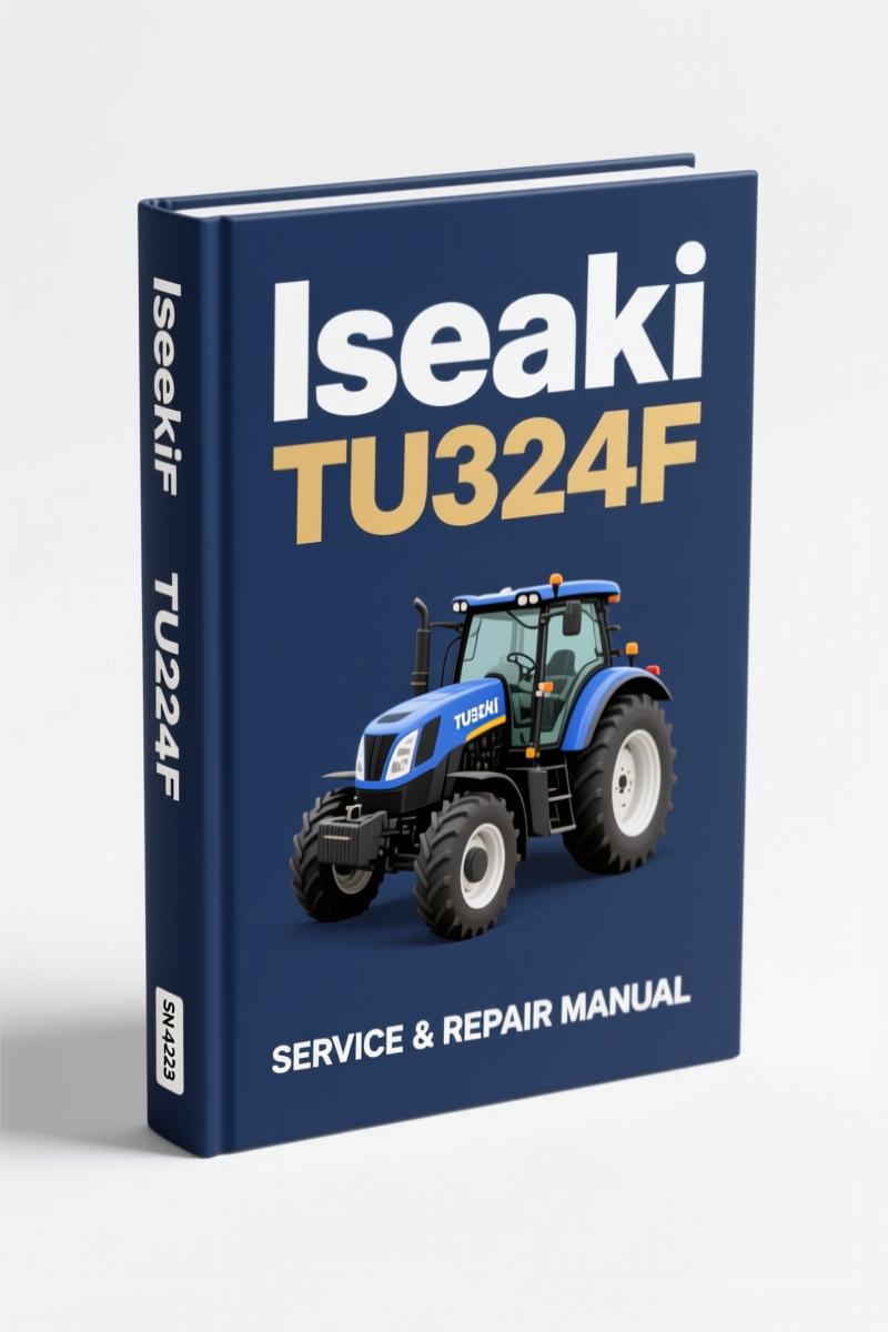 Iseki TU324F tractor parts catalog cover – factory OEM 288-page document
