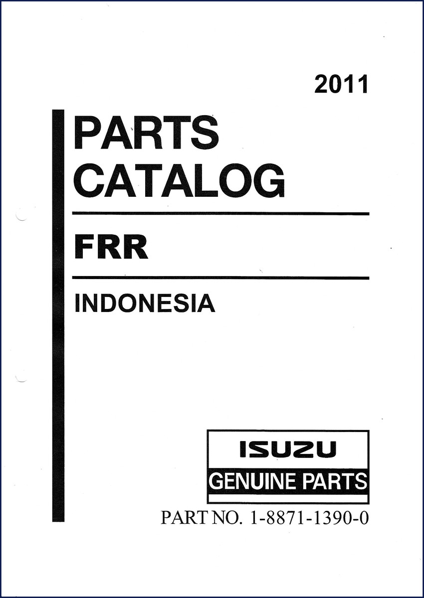Isuzu FRR 2011 Parts Catalog cover - Factory OEM parts manual for medium duty truck