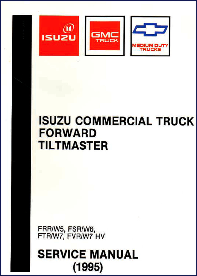 2000 Isuzu FRR Service Manual cover showing vehicle and document title