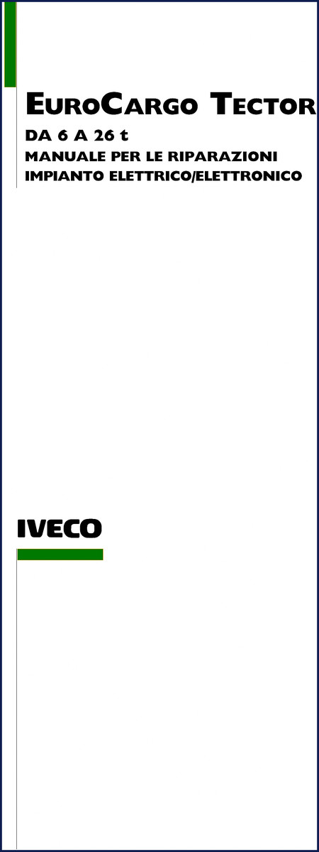 Iveco EuroCargo Tector Electrical Repair Manual 2003 192 pages