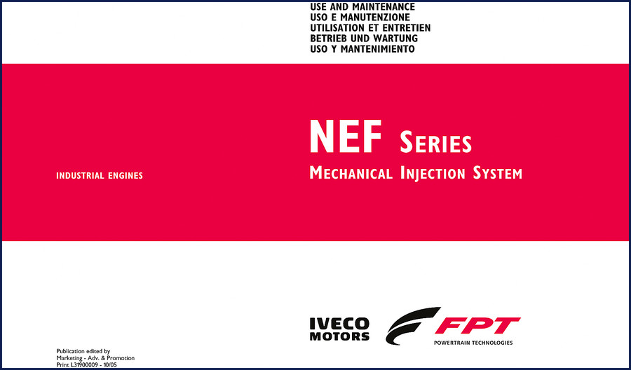 Iveco Motors N45 MNA, N45 MSA, N45 MNS, N45 MSS, N45 MNT 2005 User Manual cover