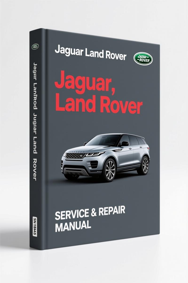 Jaguar Land Rover Training Manual cover showing Adaptive Fuel Trim Display tutorial for Jaguar and Land Rover models