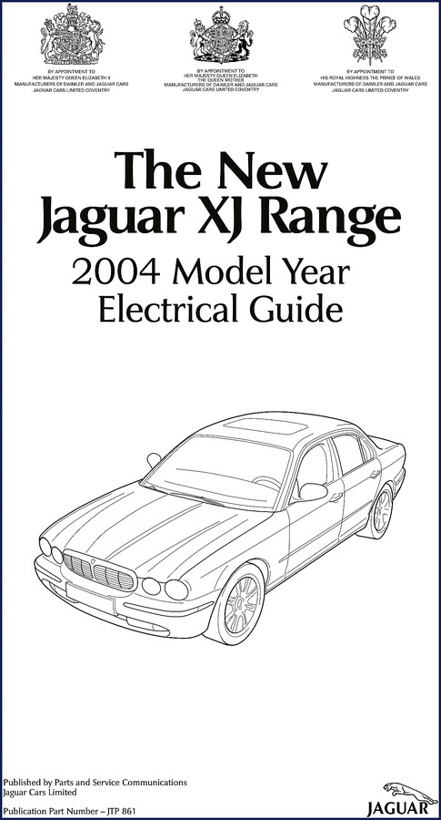 2002 Jaguar XK XJ S-Type X-Type Training Manual cover with electrical system diagrams