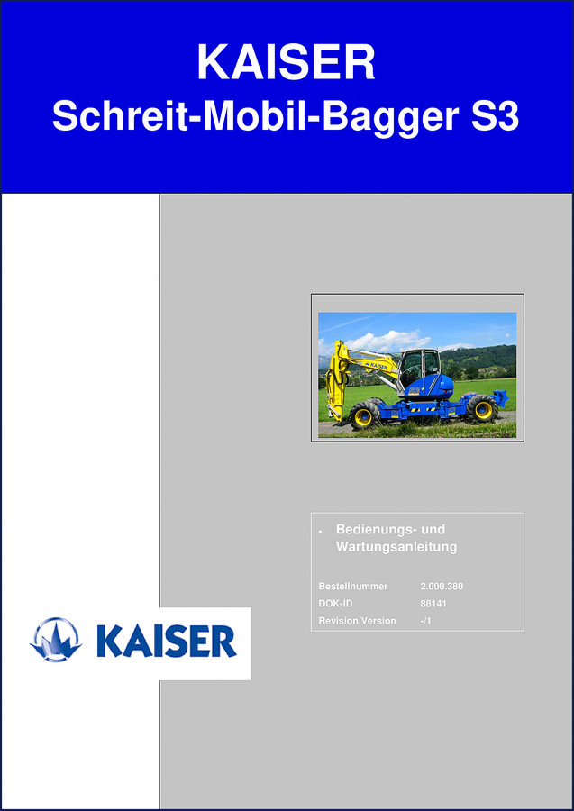 Kaiser S3 Allroad Track service manual 171 pages OEM factory document cover
