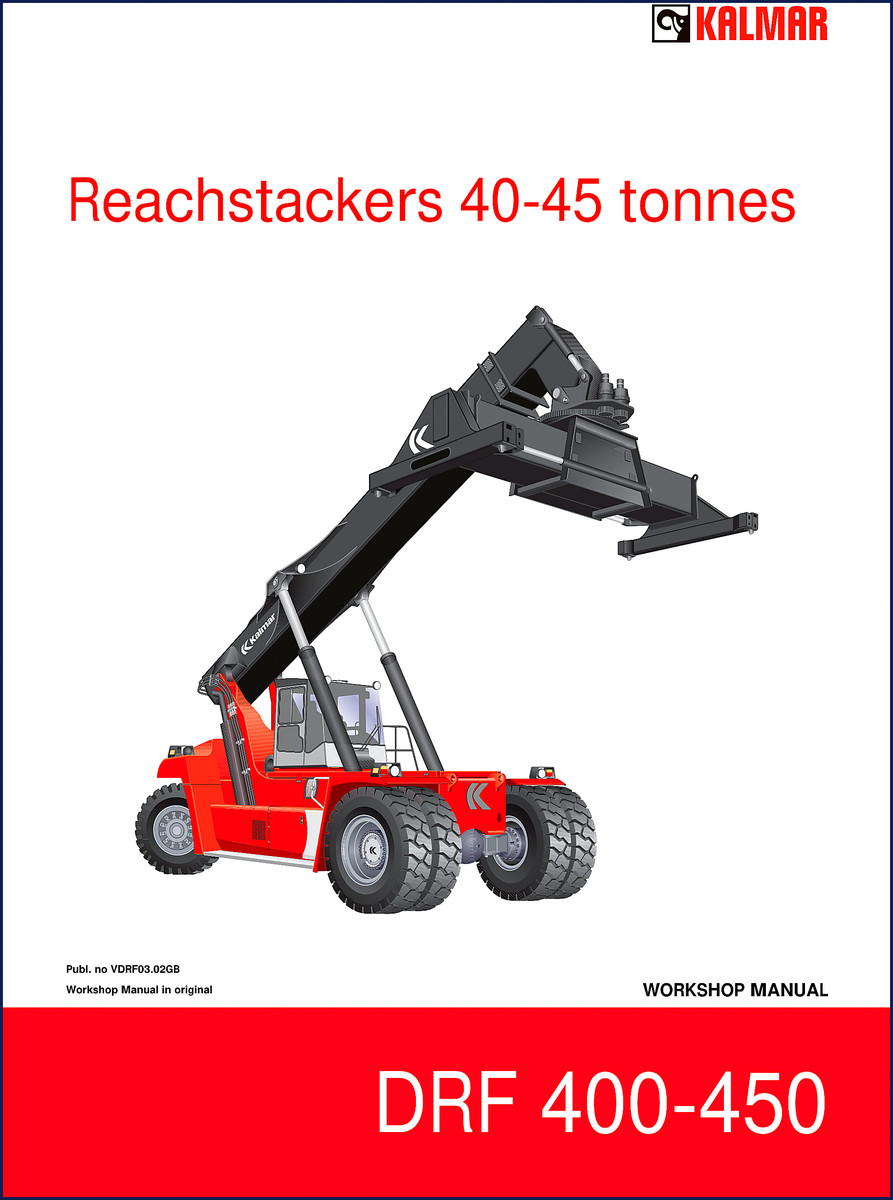 Kalmar DRF 400 DRF 450 Workshop Manual cover – 1216 pages factory OEM document