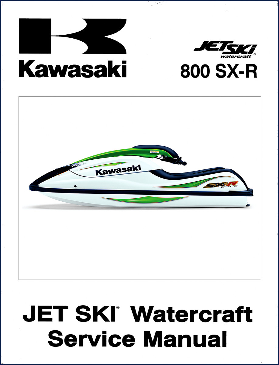 Kawasaki 800 SX-R Service Manual front cover - 254 page factory shop manual