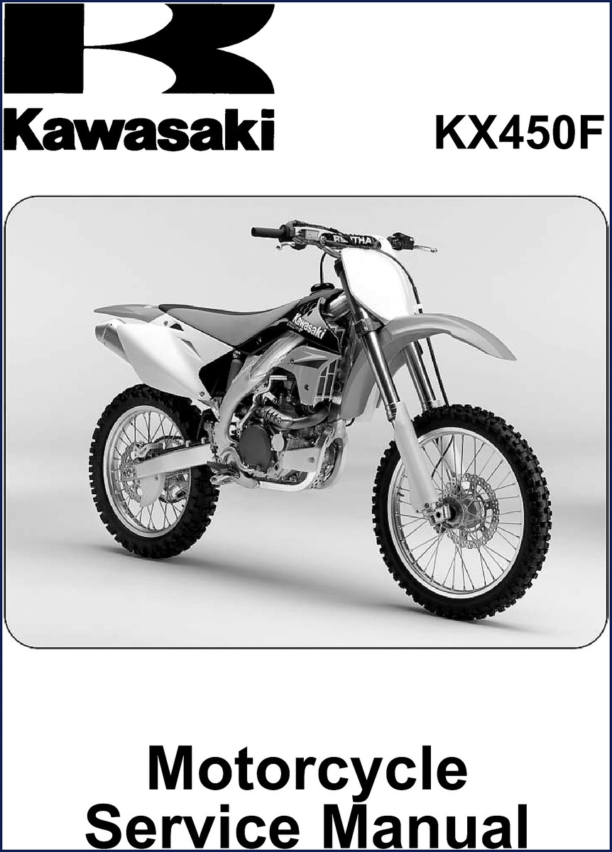 2005 Kawasaki KX450F Service Manual cover – OEM factory document