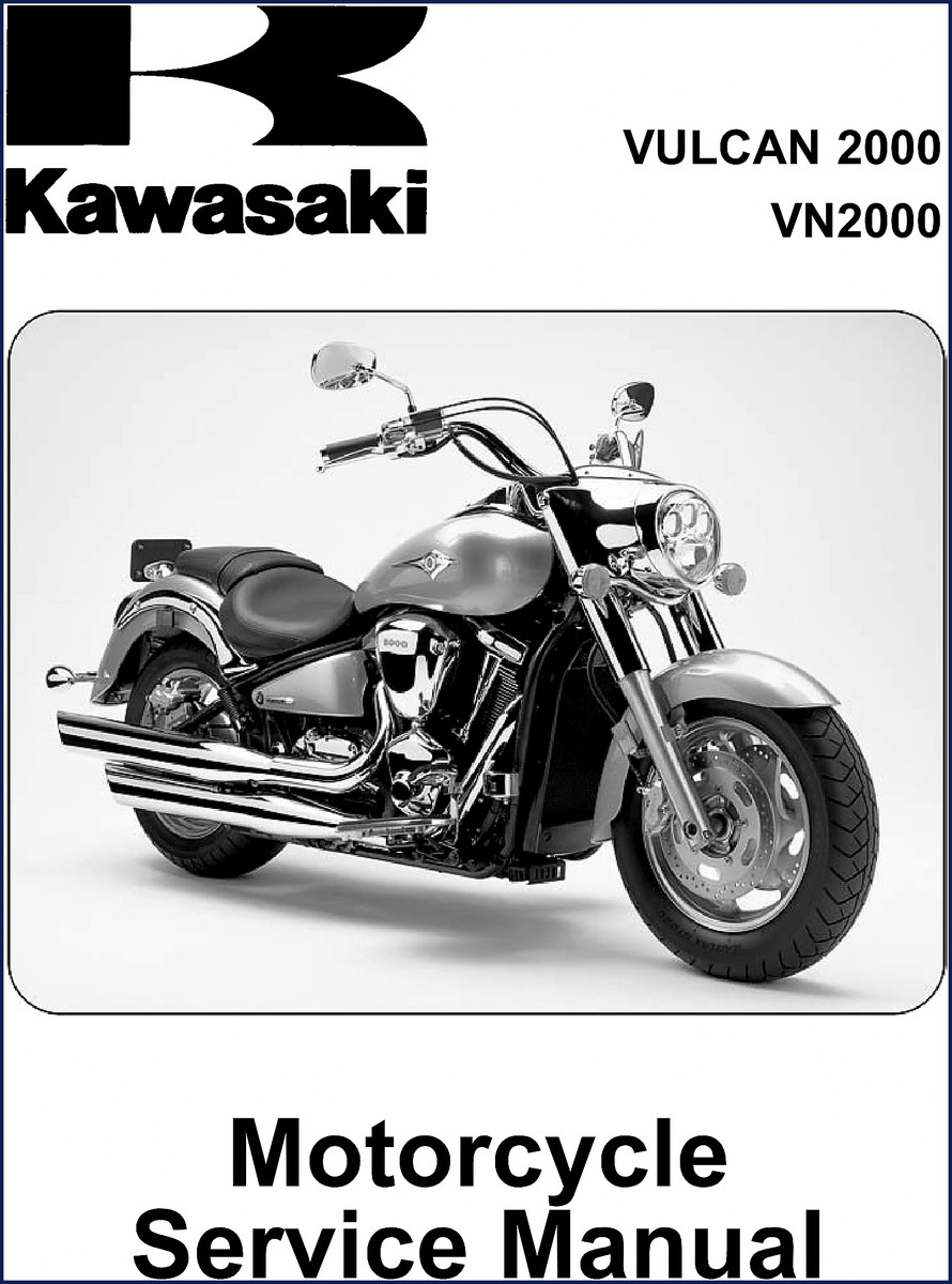 Kawasaki VN2000 Vulcan 2000 Service Manual cover page 2003 PDF