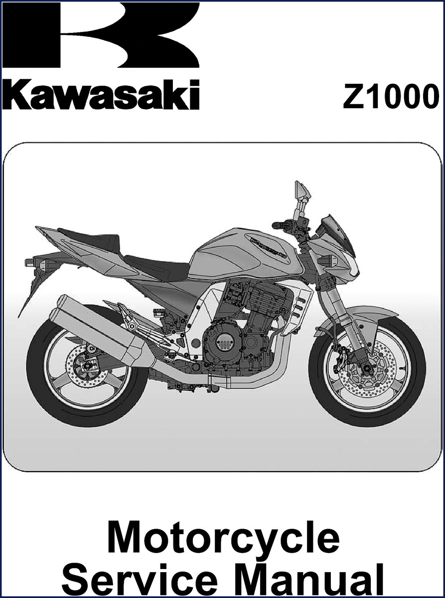 2003 Kawasaki Z1000 Service Manual cover page
