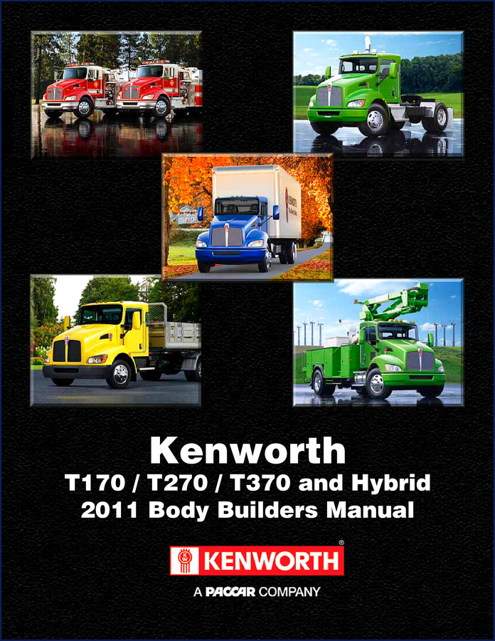 Kenworth T170 T270 T370 2011 Installation Manual cover page