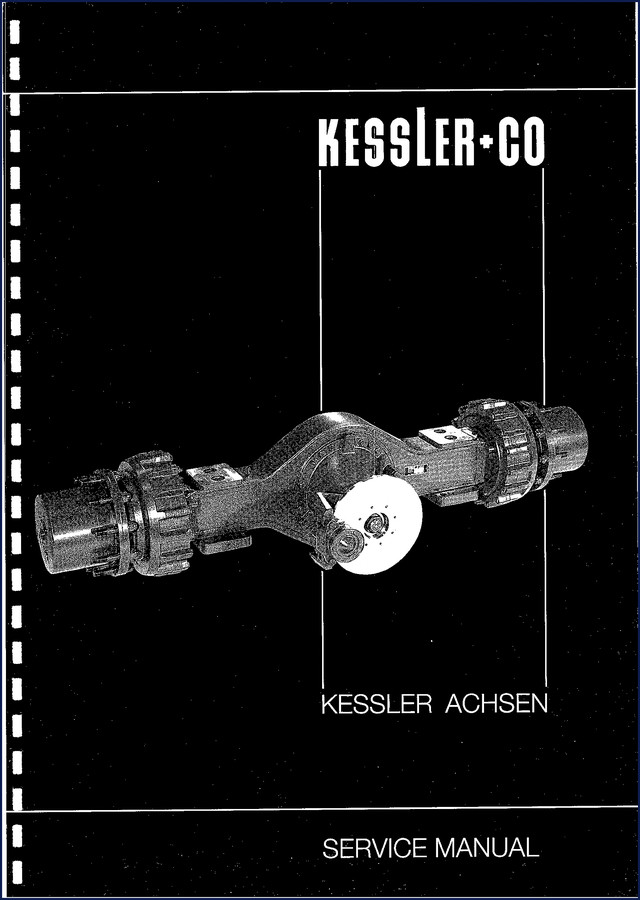 Kessler 81 NLB 1997 Service Manual cover showing model type and year