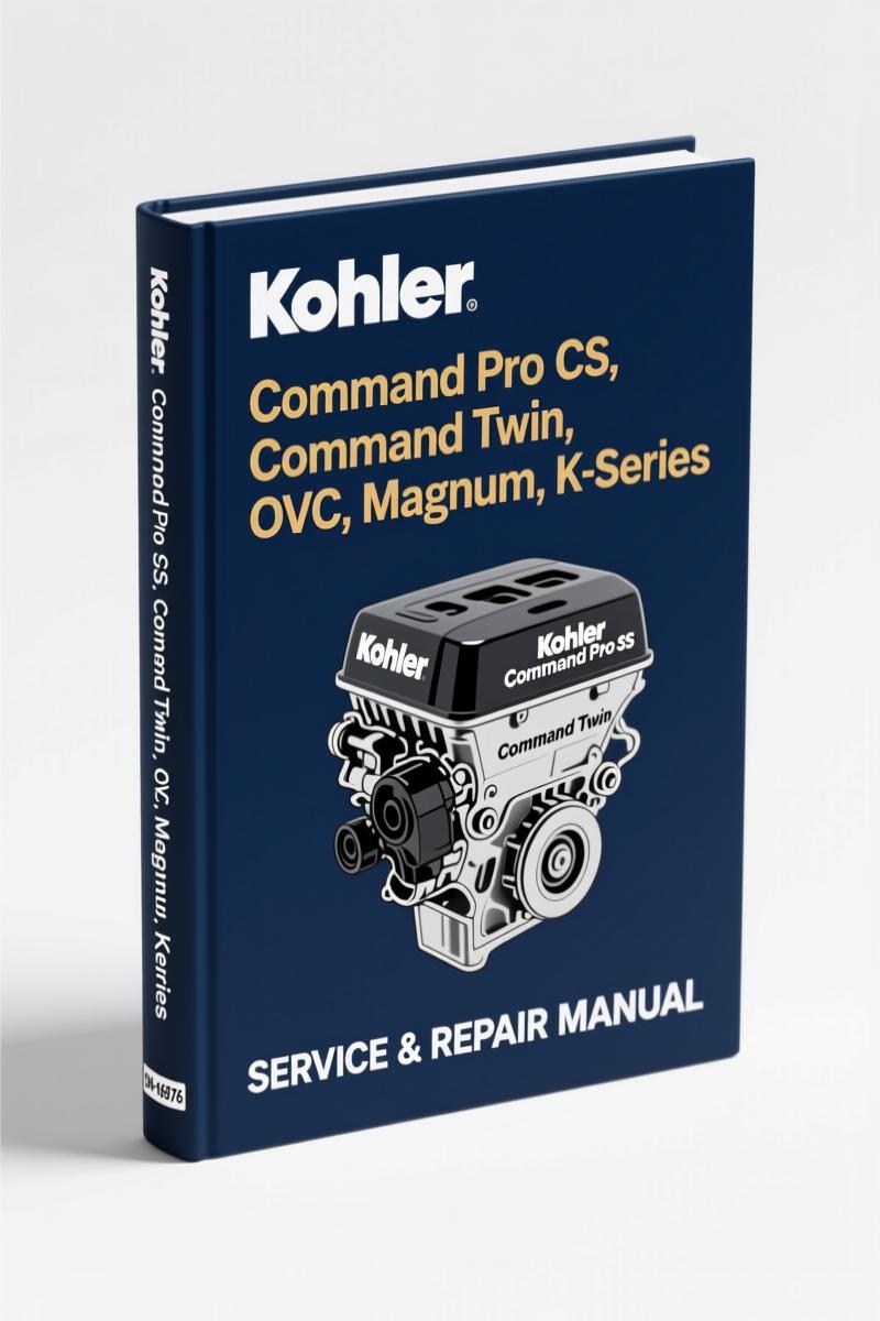 Kohler Command Pro CS Service Manual cover showing Command Pro 10 engine