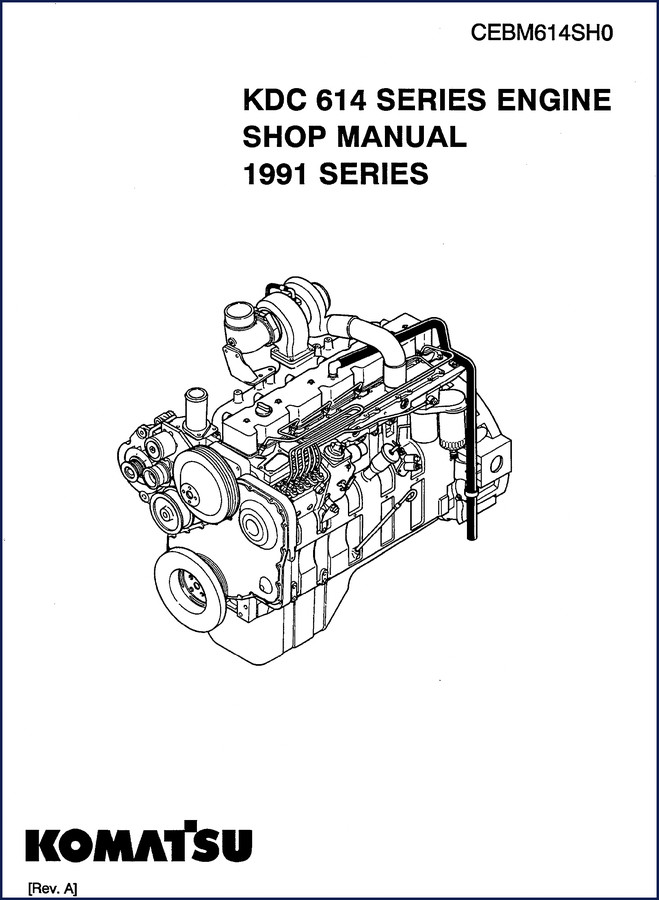 Komatsu 614 1991 Workshop Manual cover page