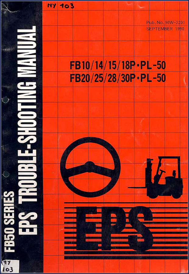 1980 Komatsu FB50 EPS Troubleshooting Manual cover page