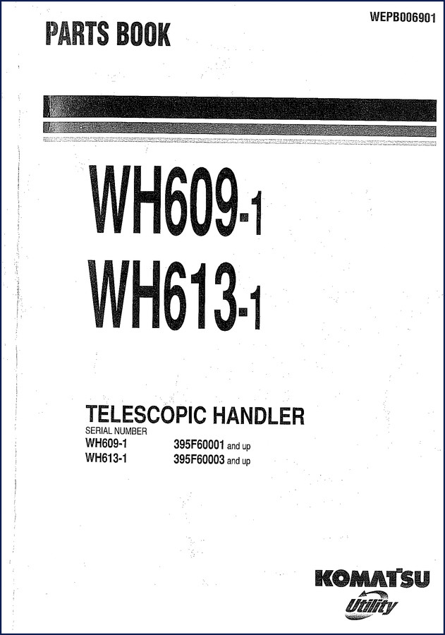 Komatsu WH609-1 WH613-1 WH713-1 WH714-1 WH714H-1 Service Manual cover - 254 pages OEM factory shop manual
