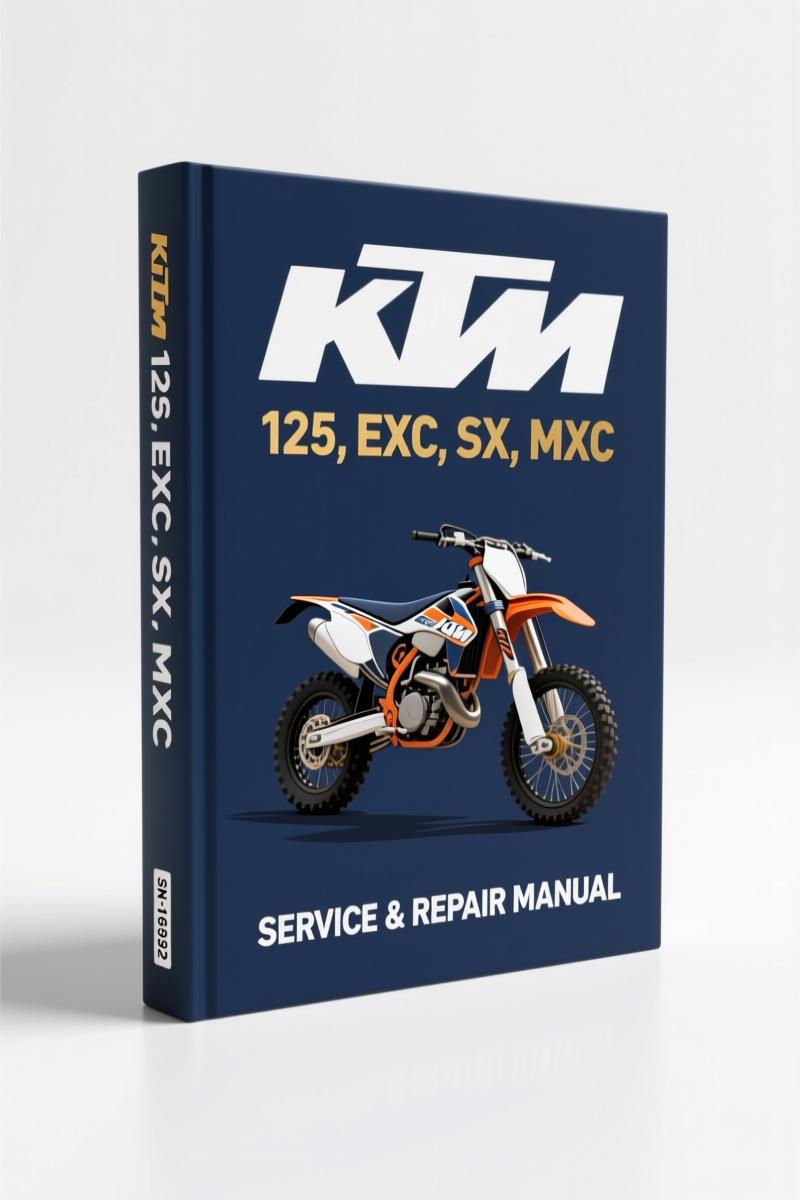 KTM 125 200 Repair Manual 158 pages factory OEM documentation