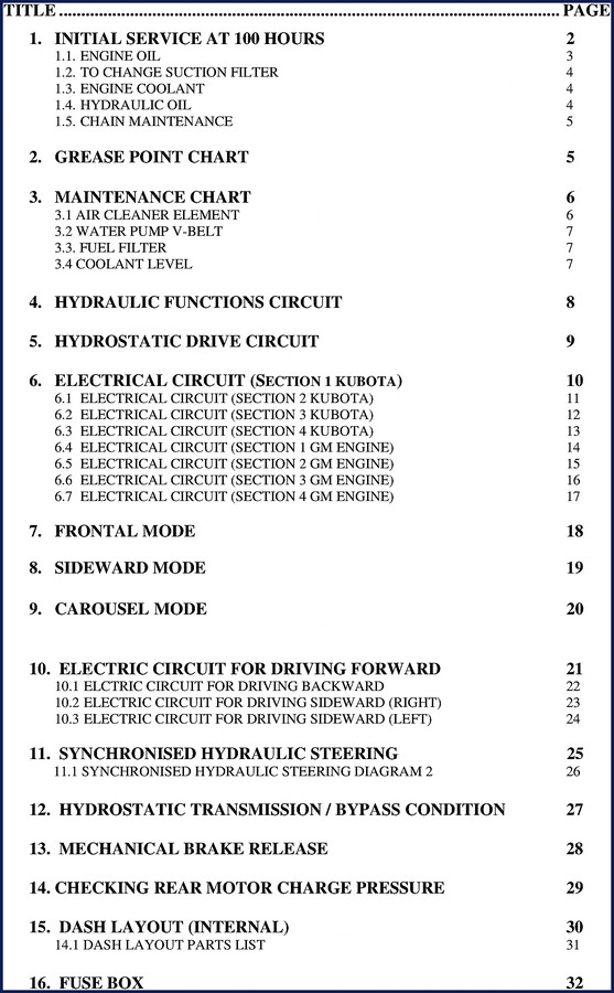 Kubota KUBOTA GM ENGINE Training Manual 32 pages wiring diagrams and torque specs