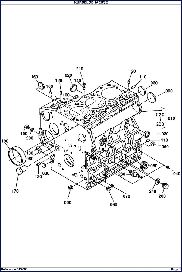 Kubota KX36 Parts Catalog – OEM factory parts manual cover with engine and excavator diagram