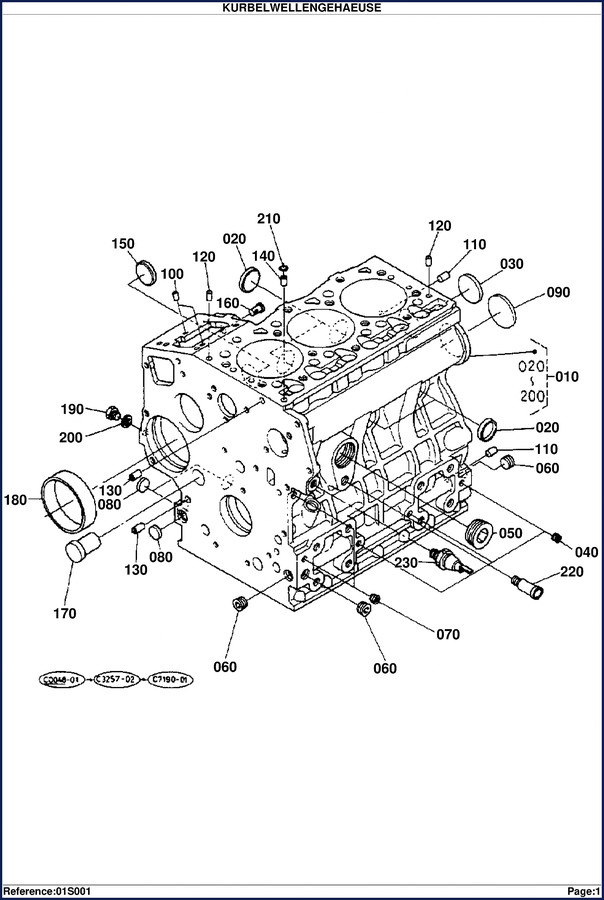 Kubota KX61-3 Parts Catalog – 290-page OEM factory parts breakdown with exploded diagrams and part numbers