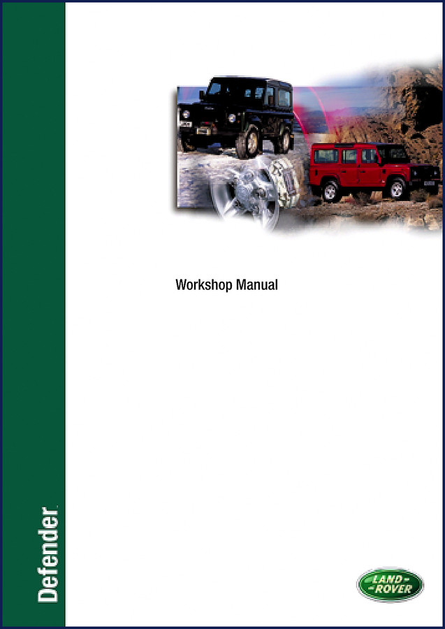 1996 Land Rover Defender 90 NAS Workshop Manual – OEM factory service manual cover