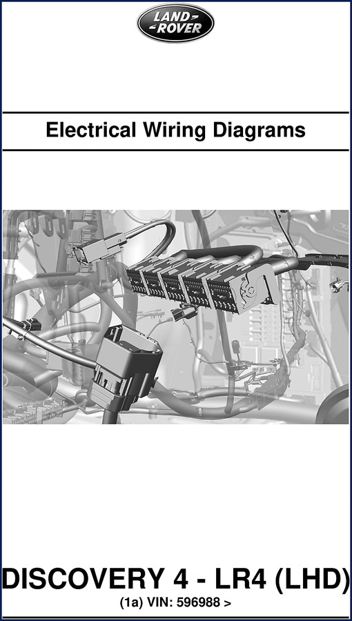 Land Rover Discovery 4 LR4 factory wiring diagram manual cover - 172 pages OEM electrical schematics