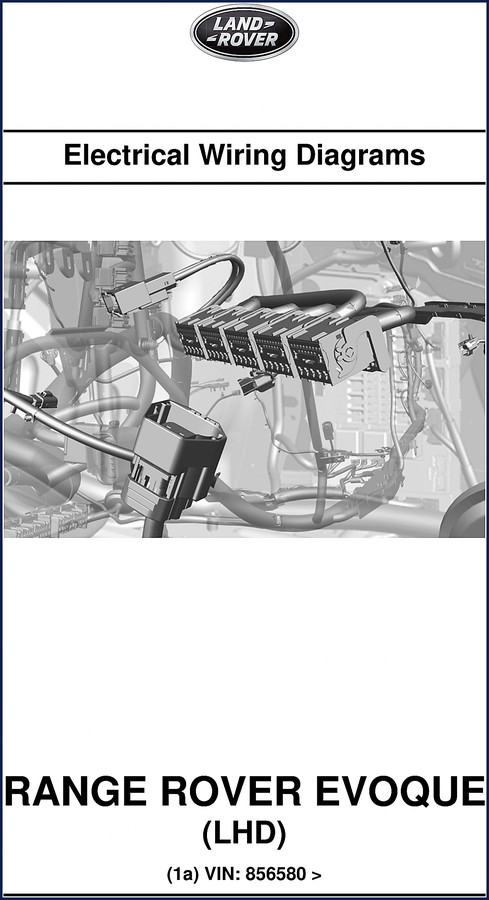 Land Rover Range Rover Evoque Wiring Diagram 284-page factory manual cover