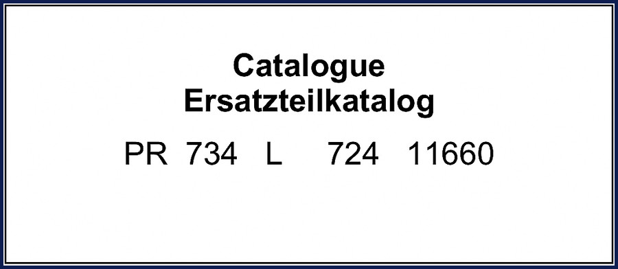 Liebherr 734/724 2010 Parts Catalog – OEM factory parts manual cover