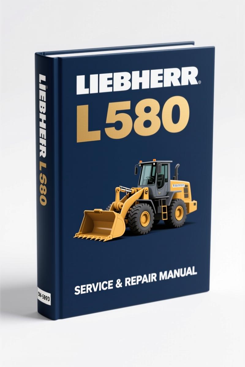 Liebherr L 580 2014 Service Manual cover - factory repair manual for wheel loader