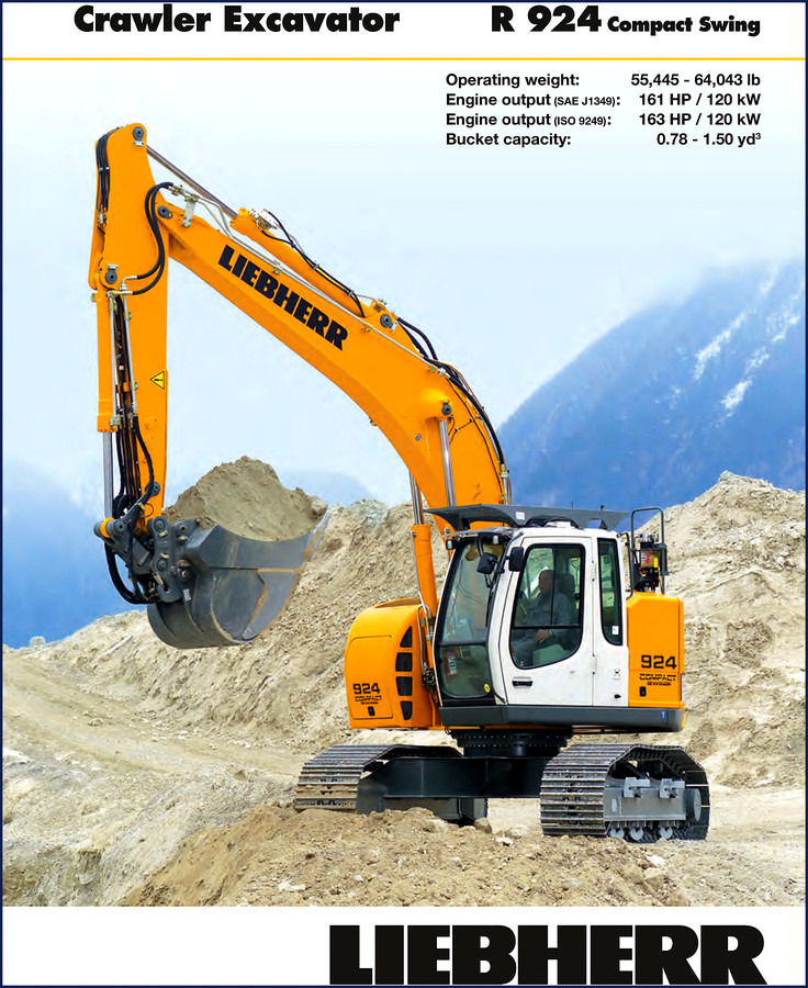 Liebherr R 924 Compact Swing Technical Manual cover page
