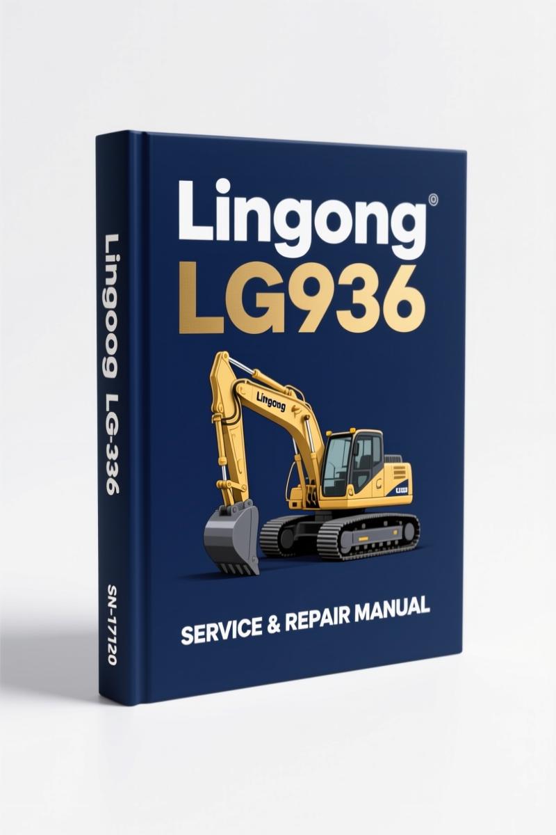 Lingong LG936 Wheel Loader Parts Catalog cover - factory OEM document 2007