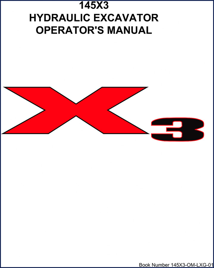 Link-belt 145X3 Operators Manual cover page - factory OEM documentation