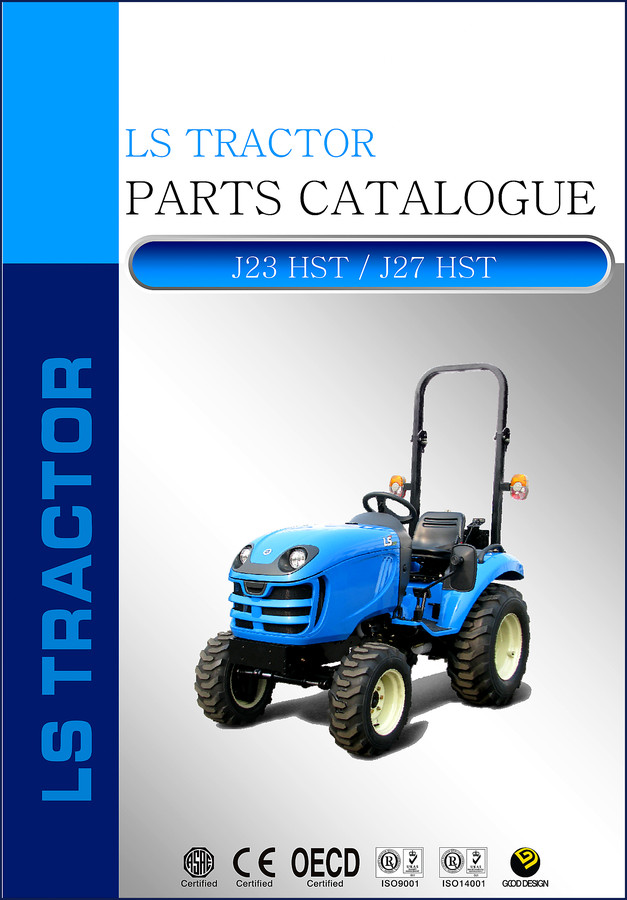 LS Tractor J23 HST and J27 HST OEM Parts Catalog – 291 pages factory document